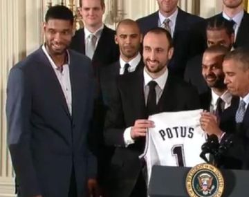 El encuentro de Manu Ginóbili con Barack Obama