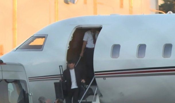 Así llegó Lionel Messi a la Argentina para los amistosos de la Selección