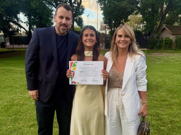 Amalia Granata y Cristian Fabbiani se reencontraron en el egreso de su hija tras años de distancia