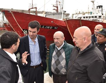 &nbsp;Juan Manuel Urtubey en Puerto Madero con el&nbsp; Sindicato Marítimo de Pescadores.&nbsp;