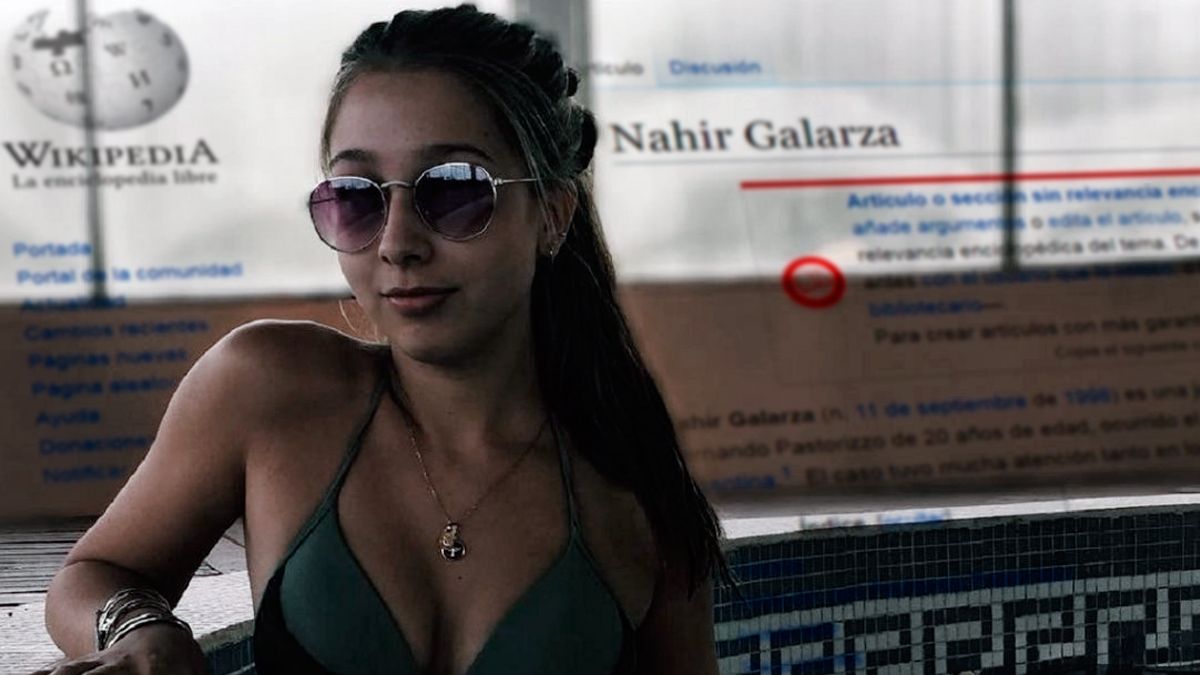 Nahir Galarza ya está en Wikipedia qué dice su perfil