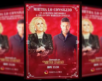 ¿De qué hablarán Mirtha Legrand y Tinelli?