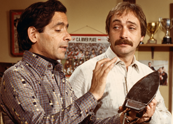 Luis Brandoni con Patricio Contreras en Buscavidas