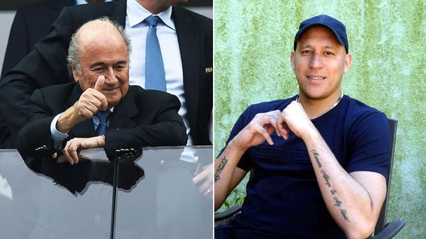 El presidente de FIFA se alegró por la recuperación de Jonás Gutiérrez