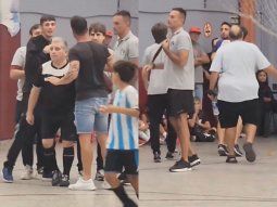 Insólito: interrumpió un partido de fútbol infantil para pelear con el árbitro