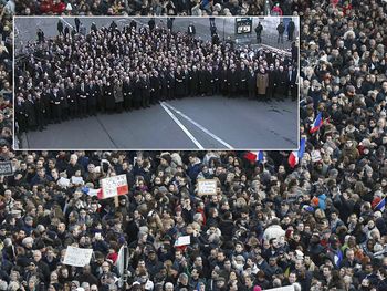 La verdad detrás de la foto de la marcha en París