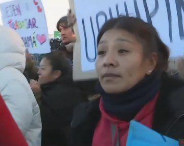 El duro relato de una puestera de La Salada en la manifestación de Puente La Noria