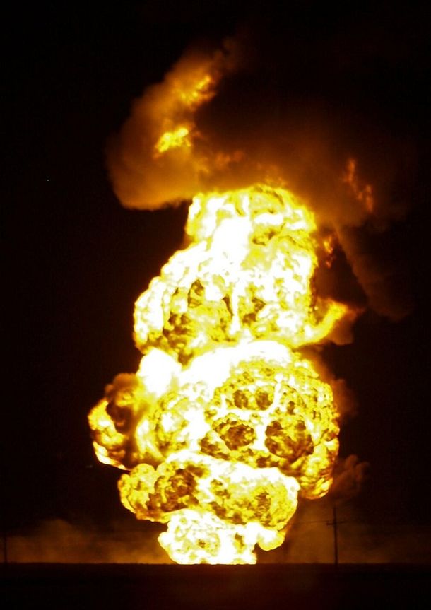 Impresionante explosión de un gasoducto en Estados Unidos