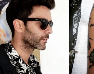 Mariano Martínez  se volvió a tatuar