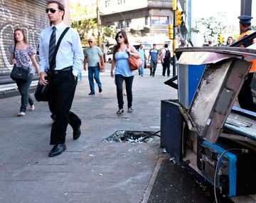 Así quedó el Centro porteño tras los incidentes de Boca
