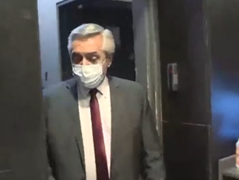 Así llegaba Alberto Fernández a C5N