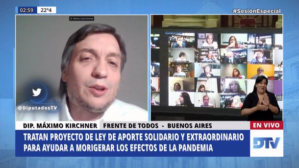 Máximo Kirchner afirmó que el Aporte Solidario servirá para conseguir más vacunas