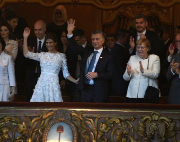 Mauricio Macri, emocionado en el Teatro Colón