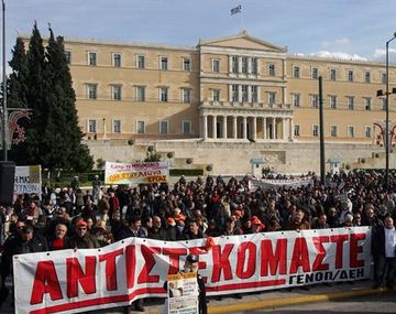 Protesta en Grecia