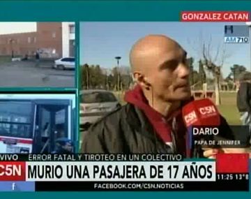 El papá de la joven baleada en un colectivo: El que la mató se me reía en la cara