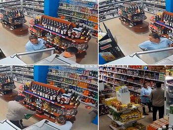 Así actuó la pareja para robar el fernet