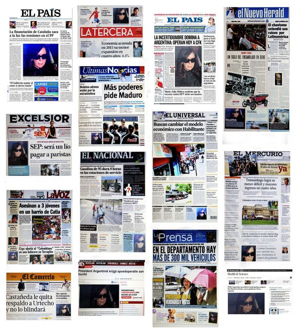La salud de Cristina Fernández en primera plana de la prensa mundial