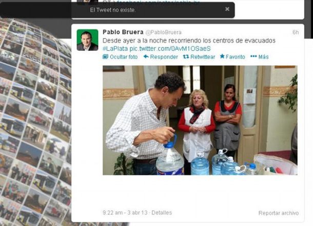 Desde ayer a la noche recorriendo los centros de evacuados