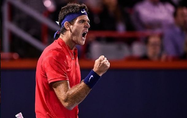 Del Potro venció a Isner en el Masters 1000 de Montreal - Crédito:&nbsp;@LaCanteraDep