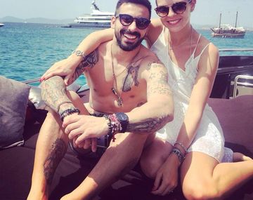 El romántico y familiar viaje de Lavezzi