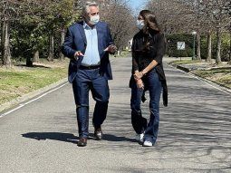 Alberto Fernández y Elizabeth Gómez Alcorta