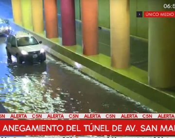 Temporal en Buenos Aires: cerraron el Túnel San Martín y hay complicaciones en Puente Pueyrredón