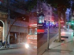Incendio en un edificio de Balvanera afectó a tres empleados de seguridad