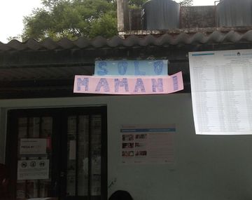 Solo Mamani, decía el cartel sobre la mesa jujeña