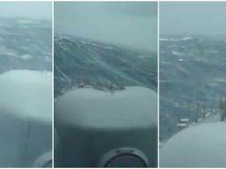 viento y olas de mas de 6 metros: el video que muestra el rastrillaje para hallar al submarino viento y olas de mas de 6 metros: el video que muestra el rastrillaje para hallar al submarino