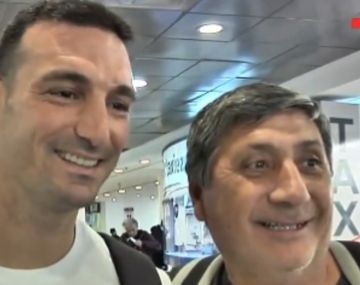 La reacción de Scaloni con un hincha ante el término Scaloneta