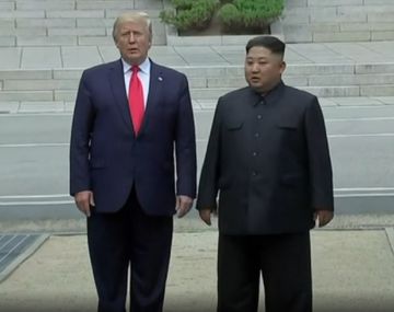 Donald Trump pisó suelo norcoreano