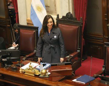Sesión por la Ley Bases en el Senado
