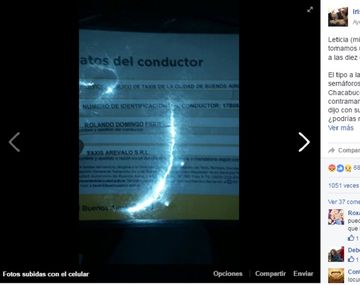 Embarazada escrachó por Facebook a un taxista fuera de control