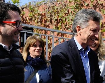 Facundo Garretón con Mauricio Macri