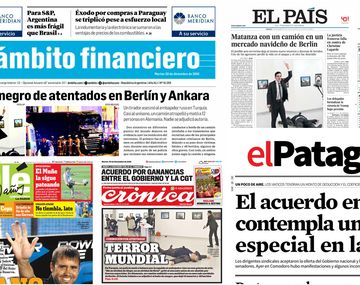 Tapas de diarios del 20 de diciembre de 2016