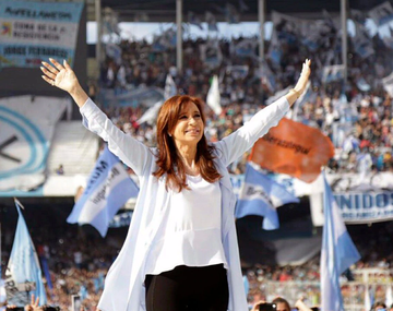 Cristina participa hoy del cierre de campaña del Frente de Todos