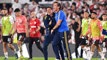 ubeda mantiene su invicto ante river como dt de boca: sus numeros