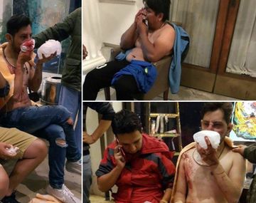 Robos y golpes: el cobarde ataque de hinchas de River contra Wilstermann