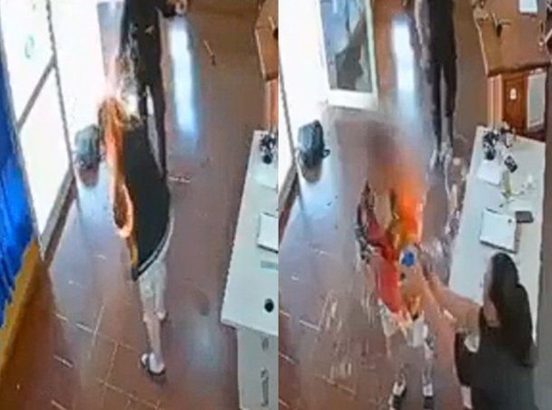 Una mujer se prendió fuego en una comisaría de Misiones.