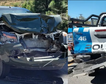 Neuquén: accidente entre una camioneta del Ejército y una de la Policía