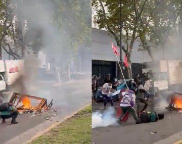 El momento en que la Policía golpea a Pablo Grillo con un cartucho de gas lacrimógeno