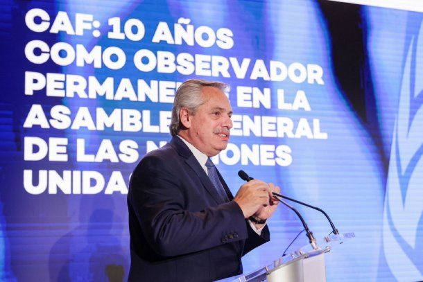 Alberto Fernández ante el CAF llamó que países latinoamericanos y del Caribe trabajar todos juntos para reducir la desigualdad