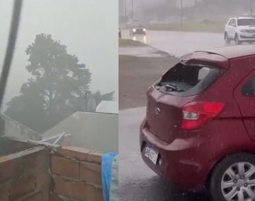 Tormentón con lluvias fuertes y granizo azotó a Mar del Plata: impactantes videos
