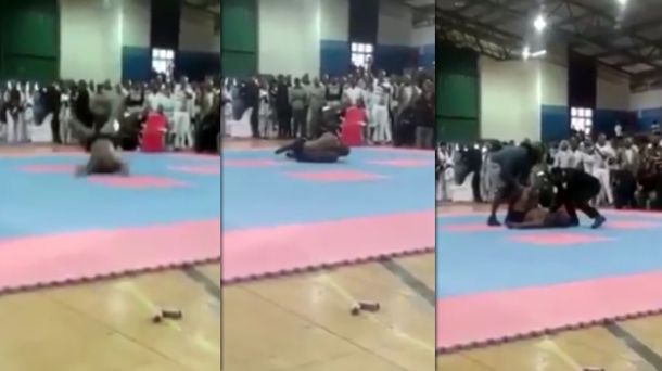 VIDEO: Un fisicoculturista quiso hacer una pirueta y murió en el acto