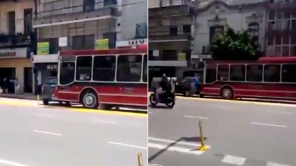 Otro caso de Relatos Salvajes en la Ciudad: un automovilista destrozó un colectivo a batazos