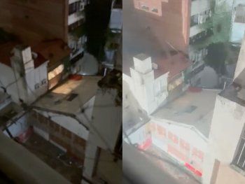 Explosión en una obra de construcción en Belgrano