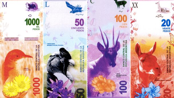 En 2017 reemplazarán los billetes con próceres por otros con animales
