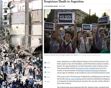 Opinión NYT: proponen un equipo internacional para revisar la causa AMIA