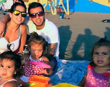 Cinthia Fernández y su familia
