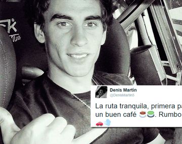 Tuiteó La ruta está tranquila antes de morir